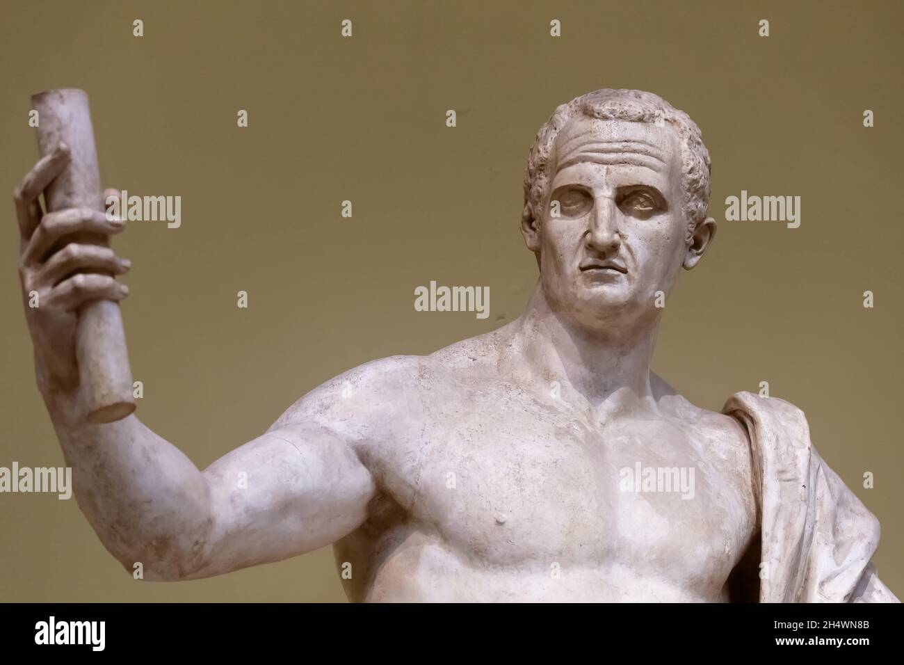 Moskau, Russland. März 2019. Statue von Kaiser Caesar Nervae August ausgestellt im Puschkin State Museum of Fine Arts. Quelle: SOPA Images Limited/Alamy Live News Stockfoto