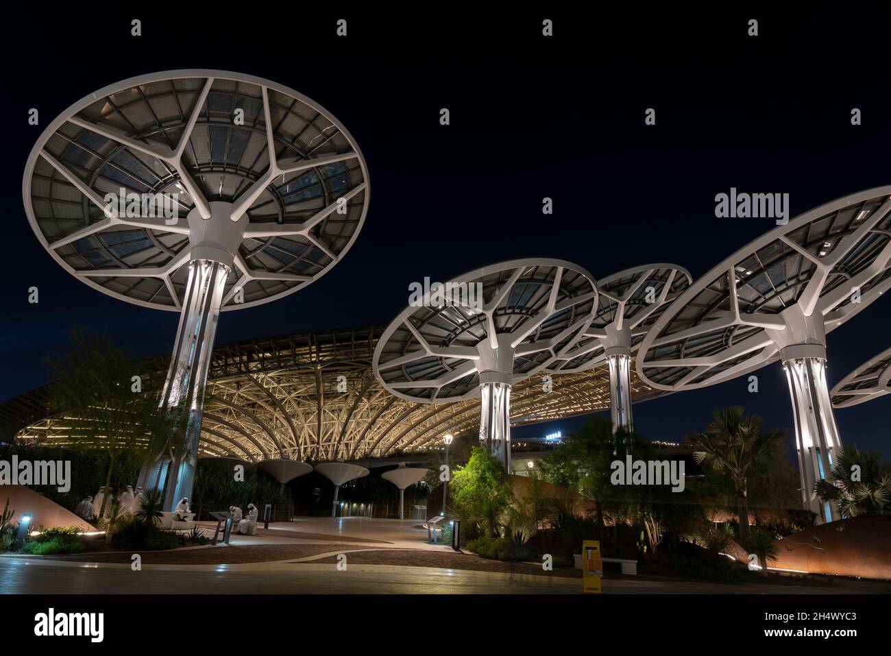 Terra Sustainability Pavilion auf der EXPO 2020. Sieht aus wie UFO. In Dubai, Vereinigte Arabische Emirate (VAE), 28. Oktober 2021. (CTK Photo/Ondrej Zaruba) Stockfoto