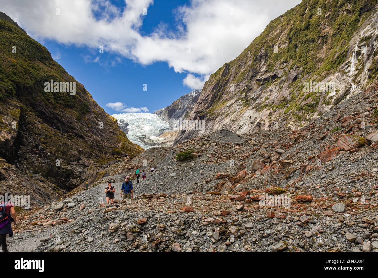 Franz-Joseph-Gletscher-Strecke. Südinsel, Neuseeland Stockfoto