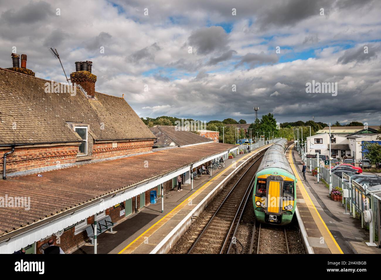Billingshurst, 5. Oktober 2021: Der Bahnhof Stockfoto