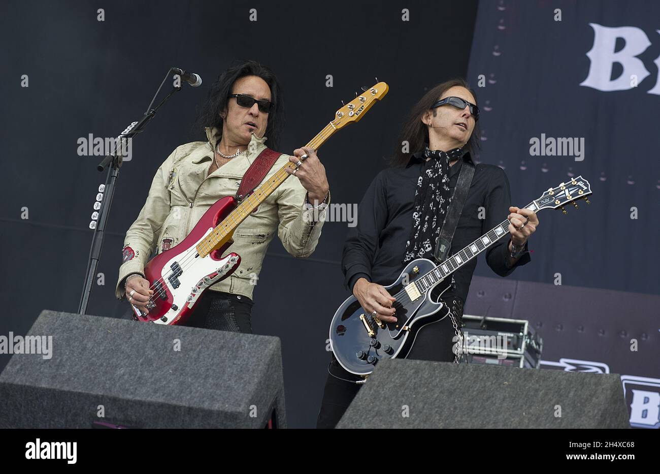 Black Star Riders im Konzert während des Download Festivals Stockfoto