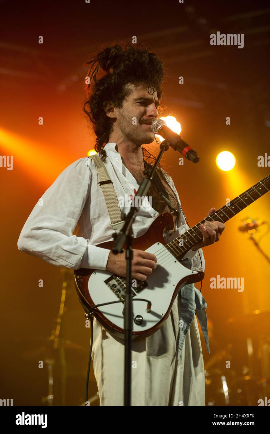 King Charles live auf der Bühne am 2. Tag beim Leeds Festival am 23. August 2014 im Bramham Park, Leeds Stockfoto