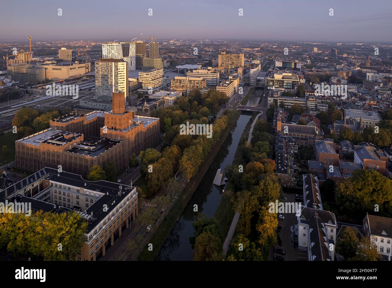 Luftbild Stadtbild Stadtgebiet in den Niederlanden Stockfoto