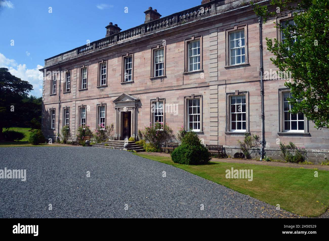 Dalemain Mansion & Historic Gardens, in der Nähe von Ullswater, Lake District National Park, Cumbria, England, Großbritannien. Stockfoto