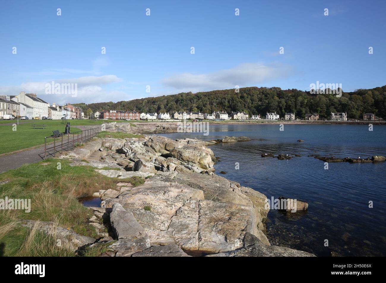 Millport, North Ayrshire, Schottland ist die einzige Stadt auf der Insel Great Cumbrae im Firth of Clyde vor der Küste des britischen Festlandes, Stockfoto