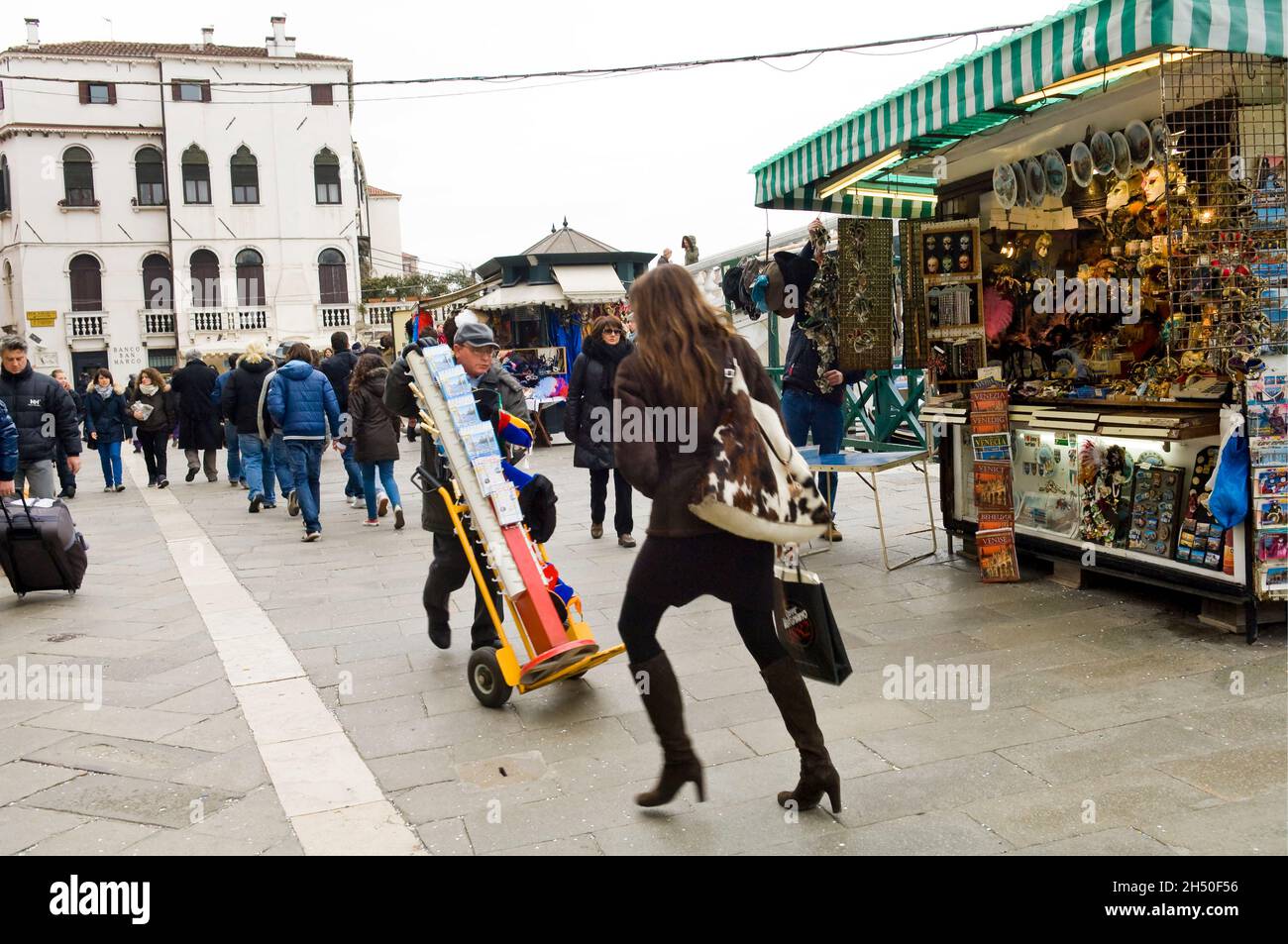 Menschenmassen in Venedig, Italien Stockfoto