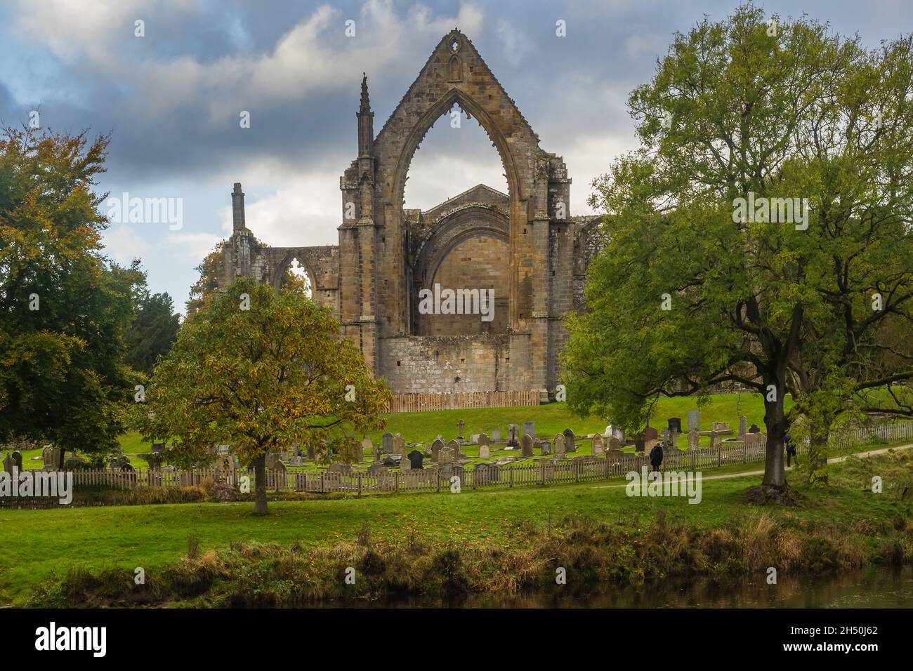 25.10.21 Bolton Abbey, North Yorkshire, Großbritannien Bolton Abbey in wharfedale, North Yorkshire Stockfoto