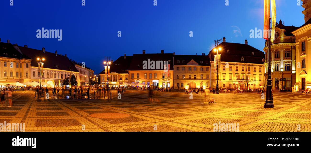 Die Stadt Sibiu in Rumänien Stockfoto