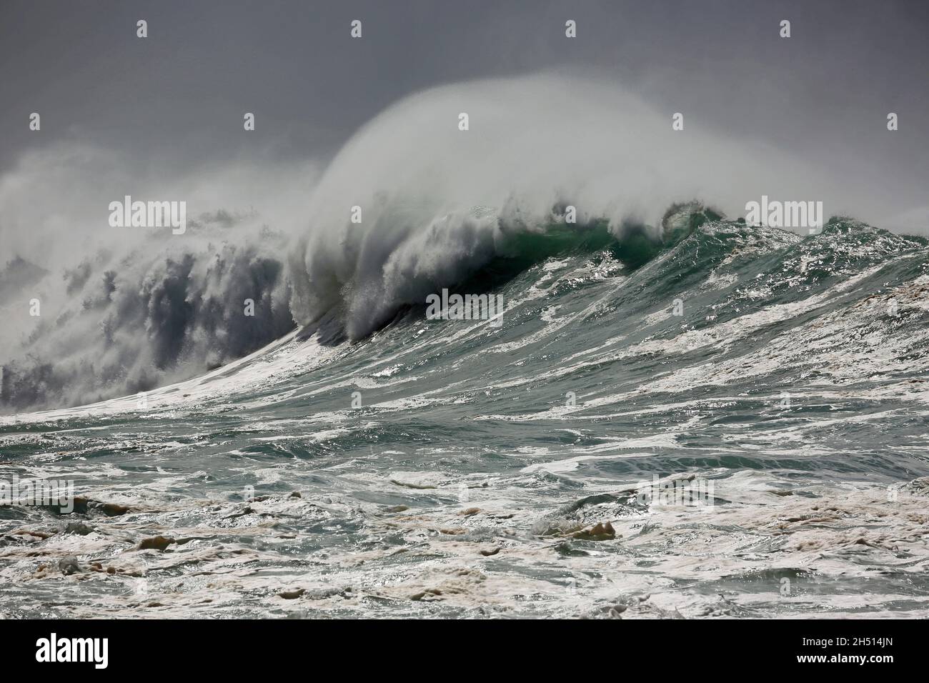 Mächtige Welle - Oahu, Hawaii Stockfoto