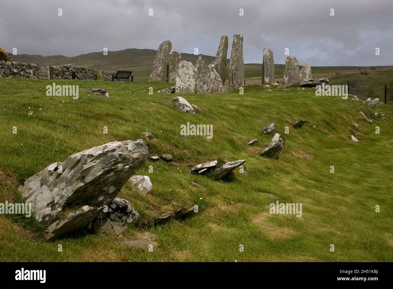 Cairnholy neolithische Kammern und stehende Steine, Dumfries & Galloway, Schottland Stockfoto