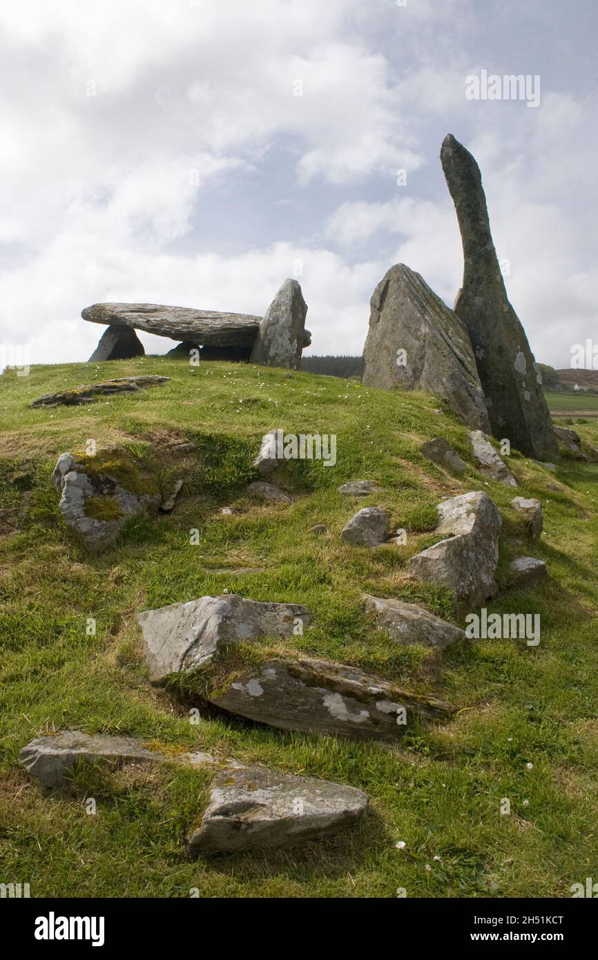 Cairnholy neolithische Kammern und stehende Steine, Dumfries & Galloway, Schottland Stockfoto