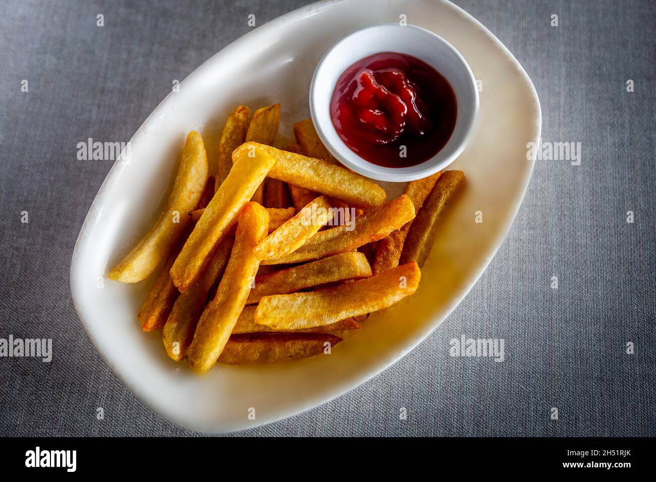 Westliche internationale Küche, wie sie in Südostasien serviert wird. Stockfoto