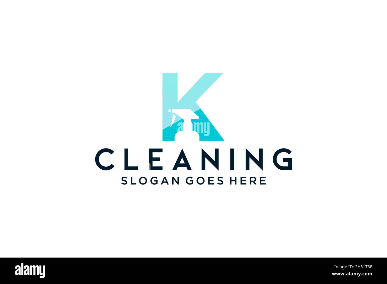 Buchstabe K für Reinigung sauber Service Wartung für Auto Detaillierung, Häuser Logo Symbol Vektor. Stock Vektor