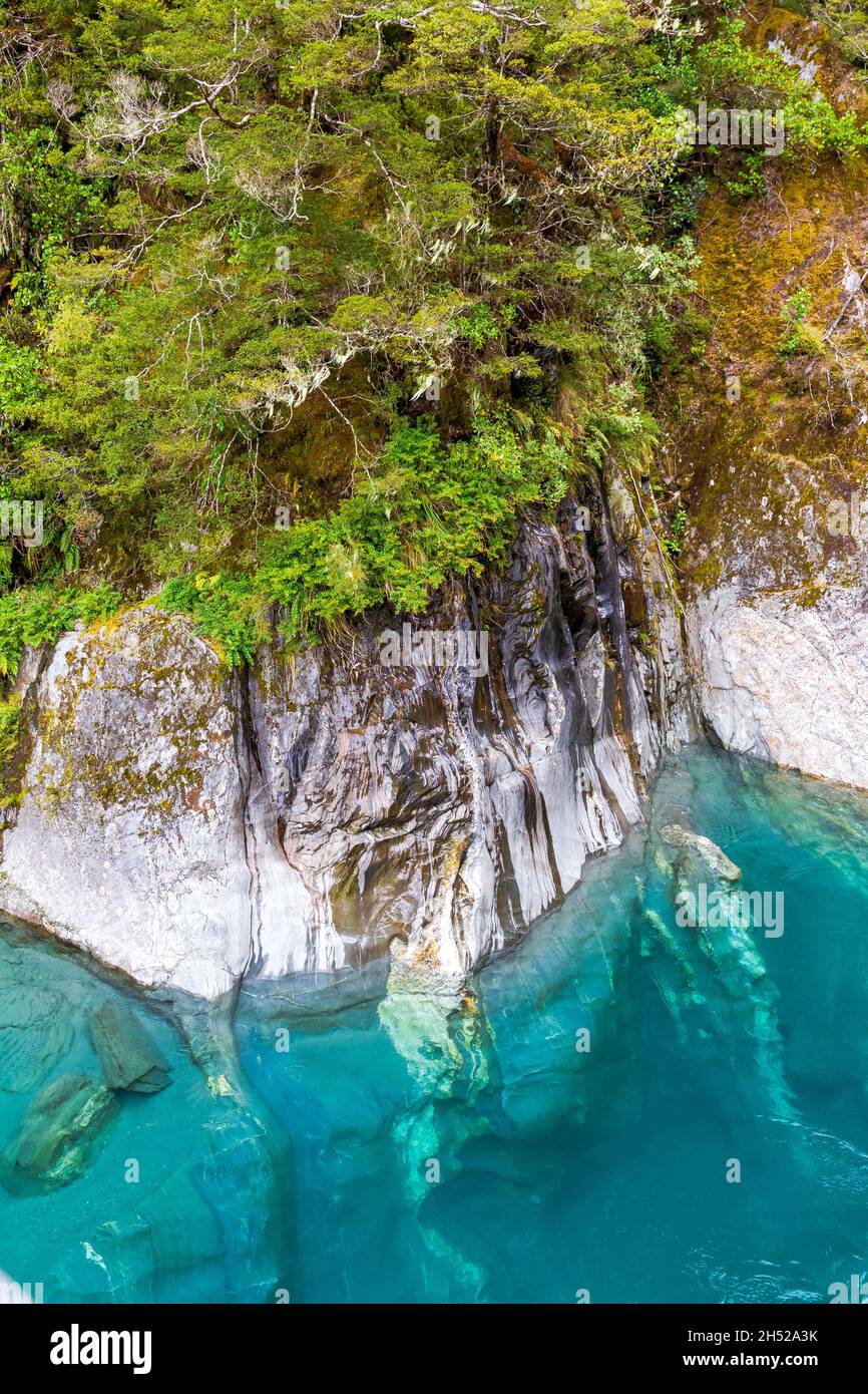 Blauer Pool. Südinsel, Neuseeland Stockfoto