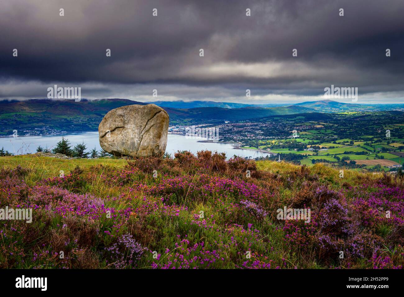 Cloughmore Stone, Rostrevor, County Down, Nordirland Stockfoto
