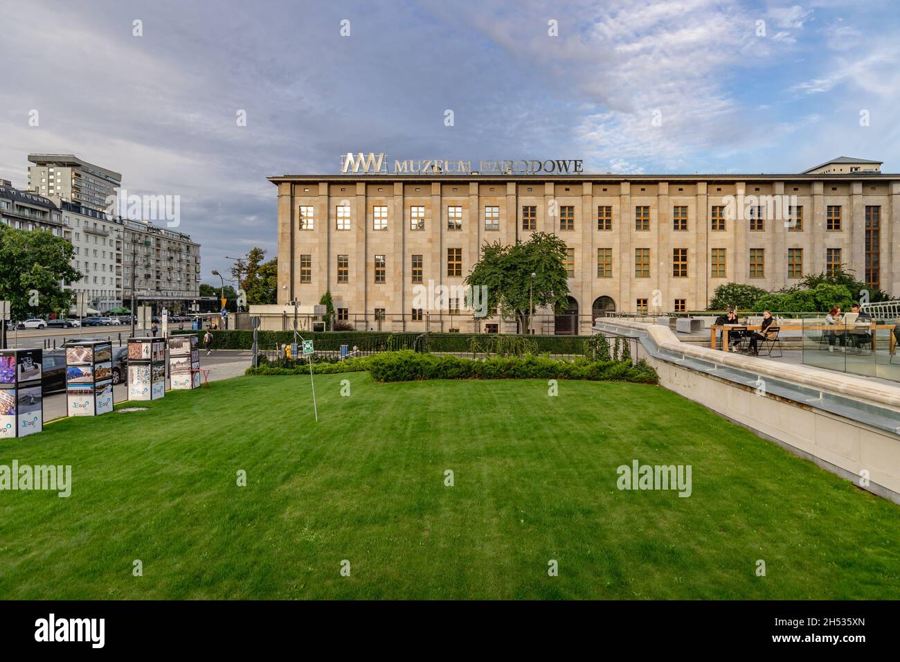 Gebäude des Nationalmuseums in Warschau, der Hauptstadt Polens Stockfoto