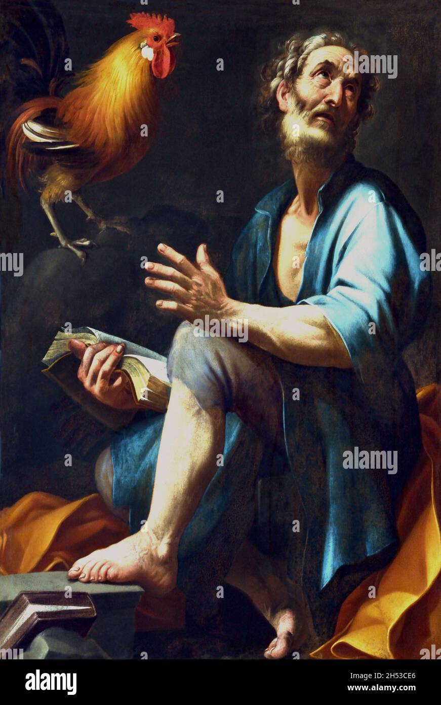 Pentimento di San Pietro - Buße des heiligen Petrus 1606 Baglione Giovanni, 1566/ 1644 . 1606 Italien, Italien, Stockfoto