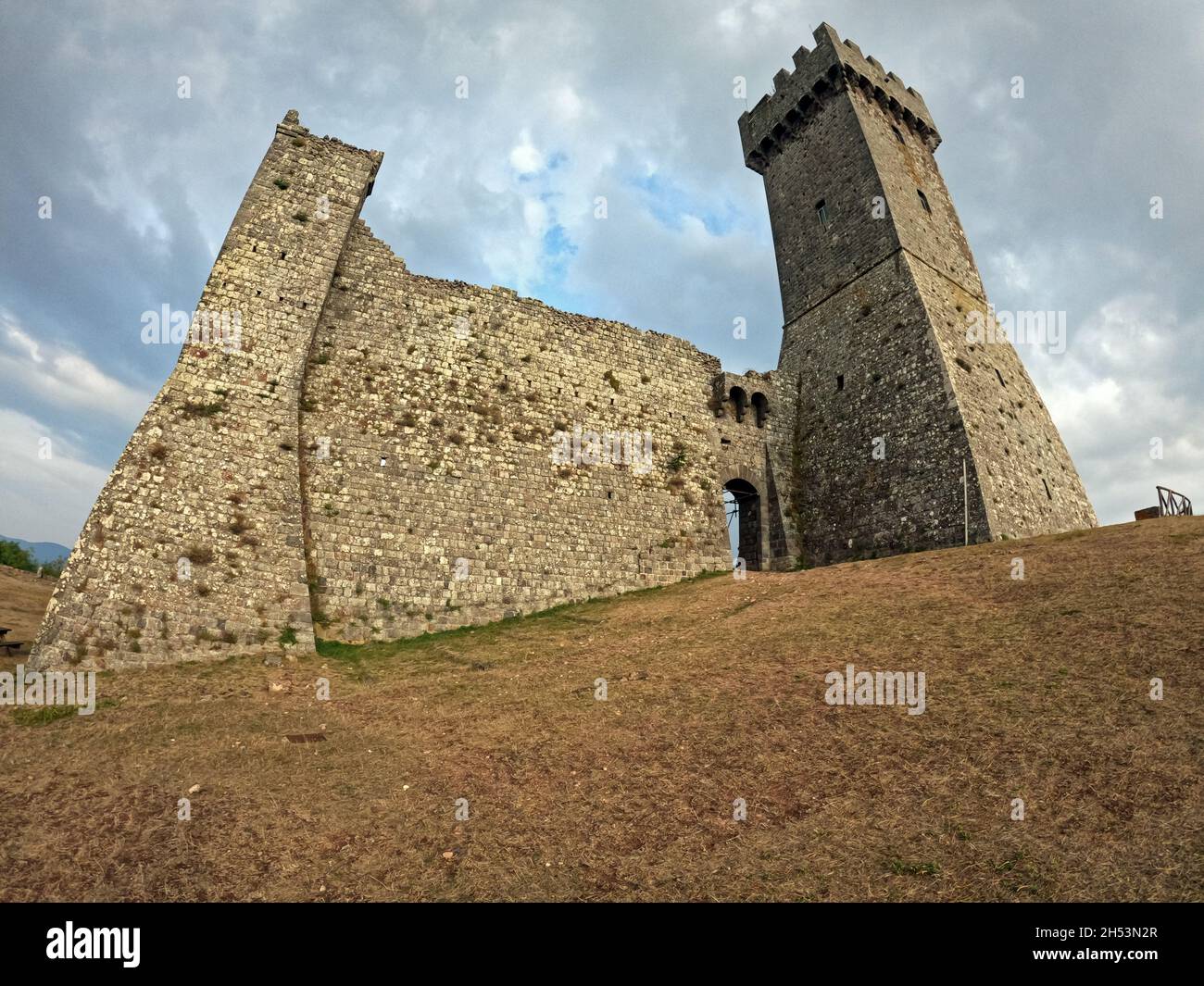 Rocca di Radicofani, Toskana, Italien Stockfoto