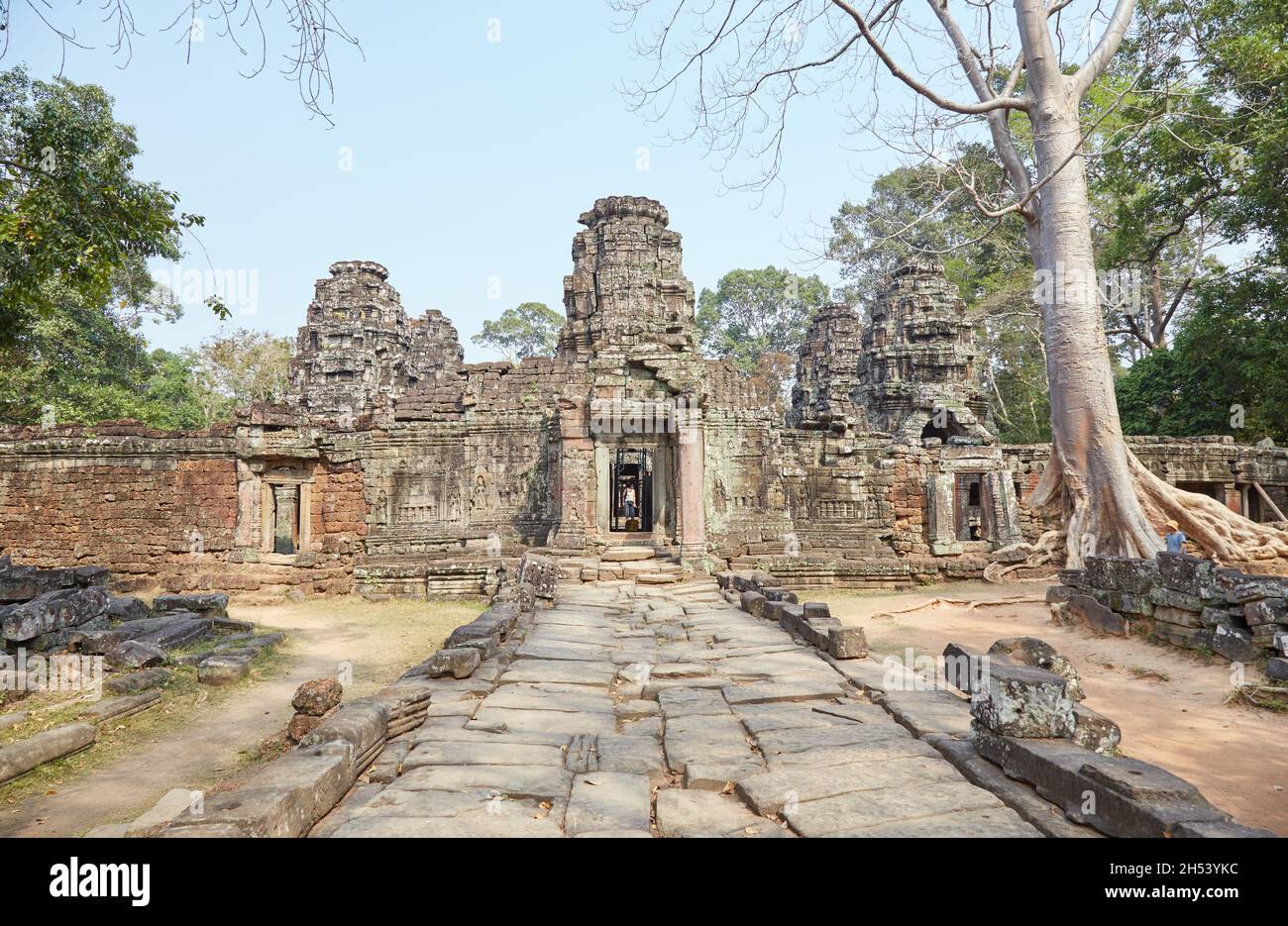 Banteay Kdei, der dritte Tempel von Jayavarman VII., war dem Buddha geweiht Stockfoto
