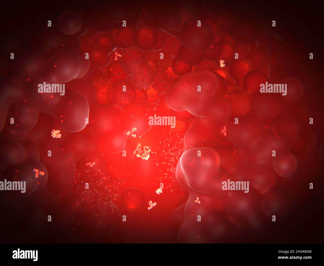 Immunsystem, konzeptionelle Darstellung Stockfoto