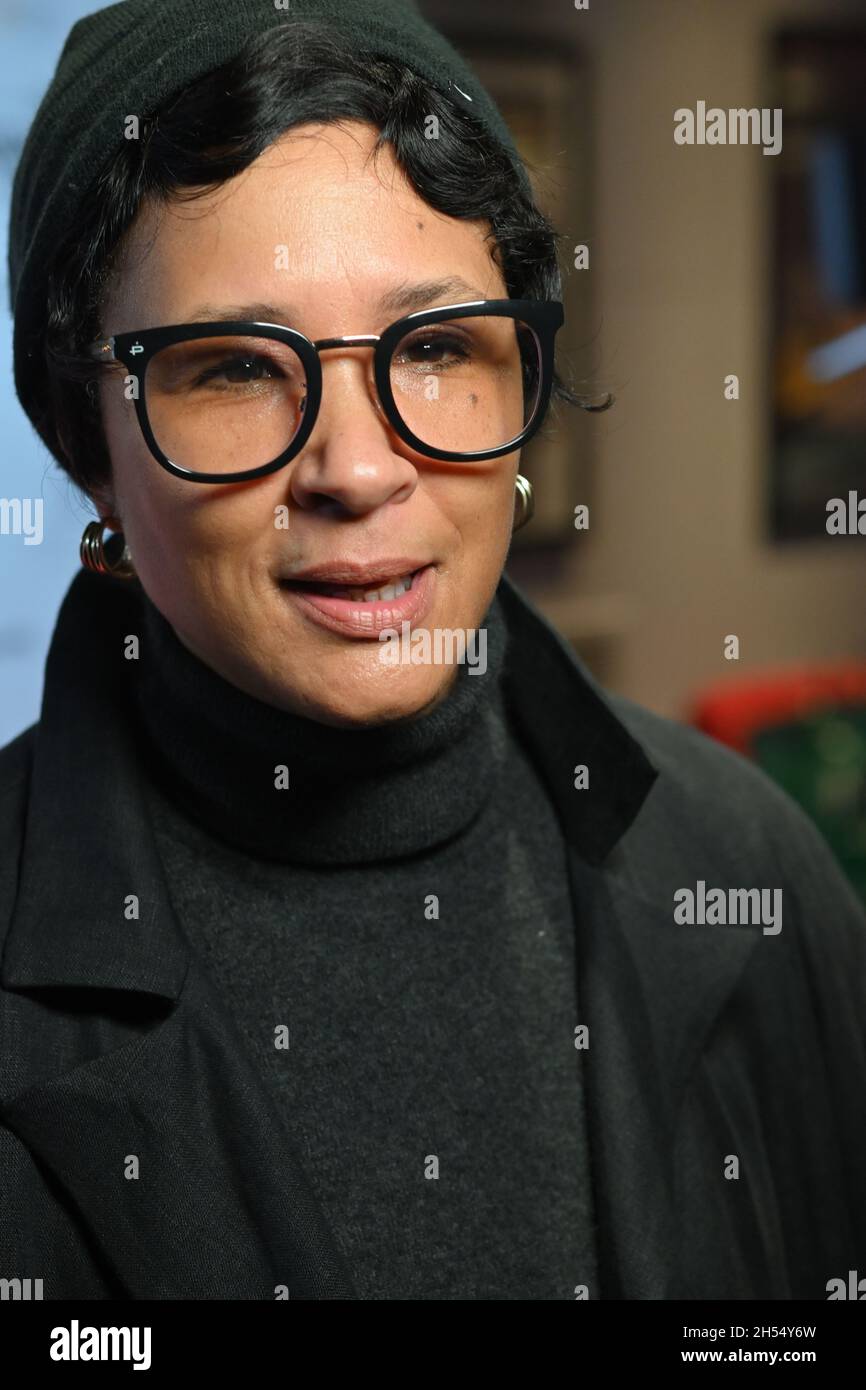 Golda Rosheuvel nahm an der Ertrinkung von Arthur Braxton Teil - Weltpremiere im Curzon Soho, 2021-11-06, London, Großbritannien. Kredit: Picture Capital/Alamy Live Nachrichten Stockfoto