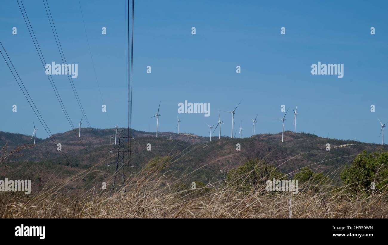 Mount Emerald Wind Farm, Ravenshoe, Queensland, Australien Stockfoto