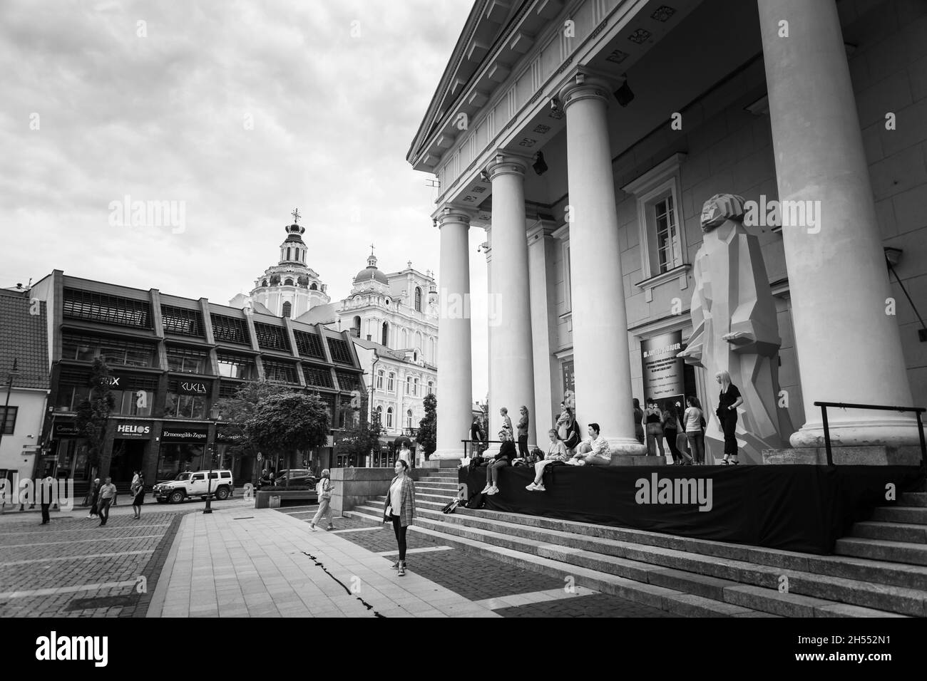 Litauische Hauptstadt Vilnius während meiner Sommerreise 2021 Stockfoto