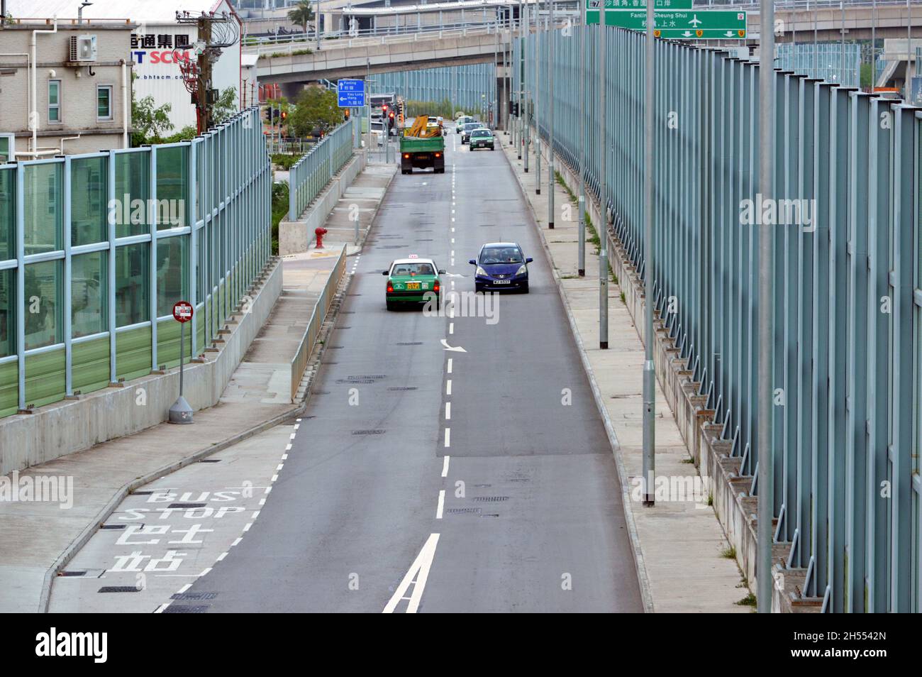 Tai wo Service Road West (大窩西支路) in der Nähe von Tai Hang, Lam Tsuen, Hongkong Stockfoto