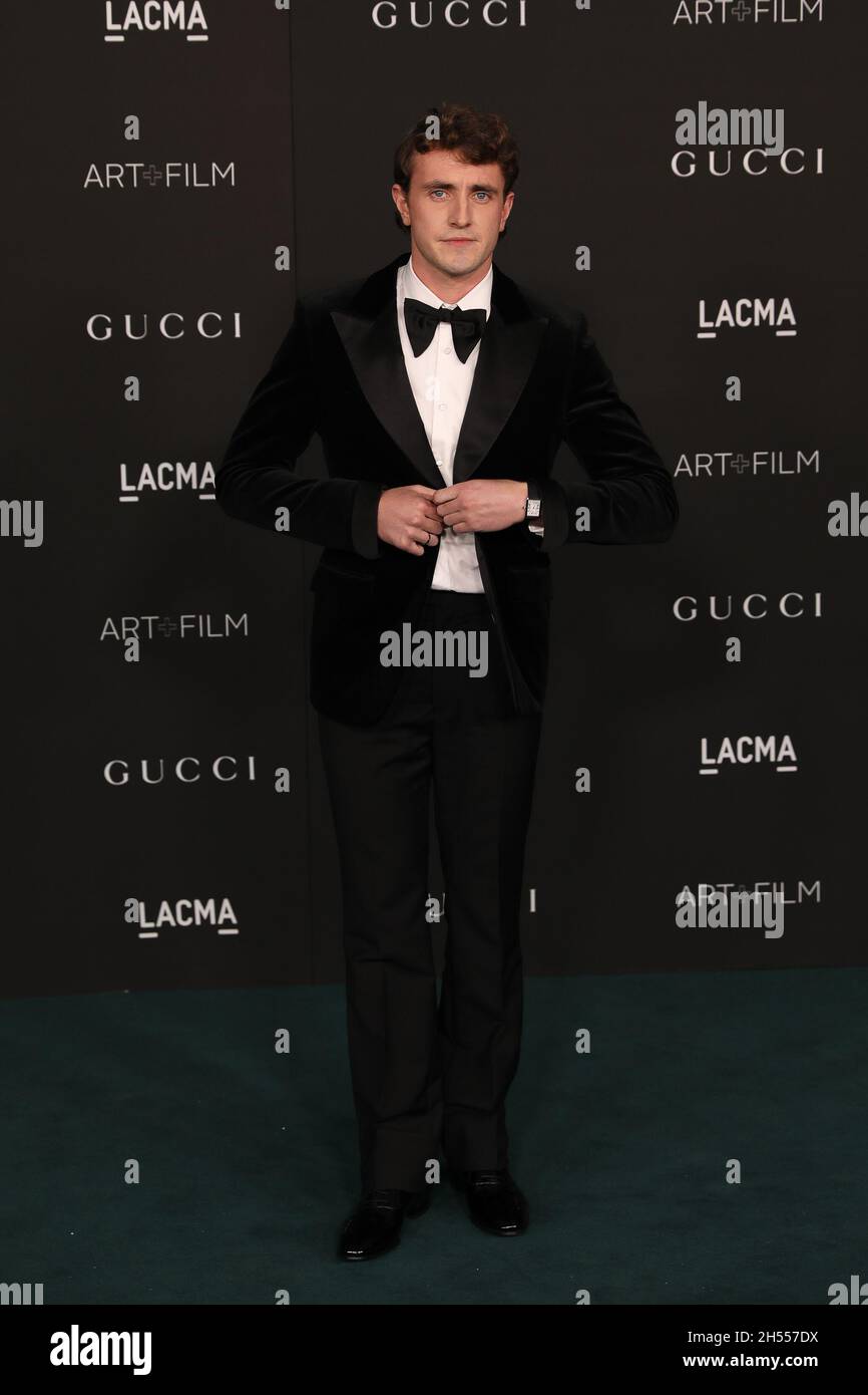 Los Angeles, USA. November 2021. Paul Mescal kommt zur LACMA Art Film Gala 2021, die am Samstag, den 6. November 2021, im LACMA in Los Angeles, CA, stattfindet. (Foto von Conor Duffy/Sipa USA) Quelle: SIPA USA/Alamy Live News Stockfoto