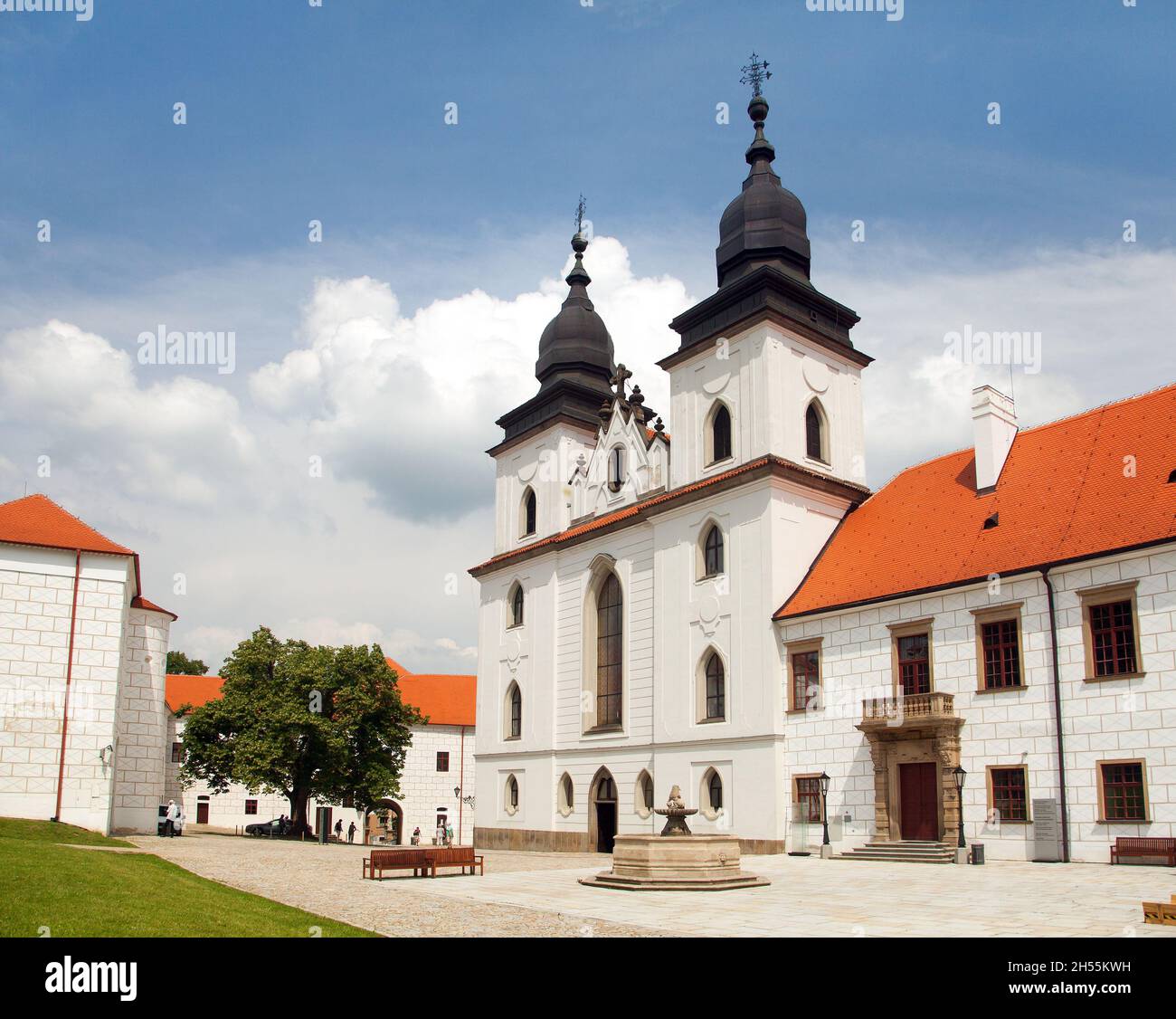 gotische und Renaissance-Basilika St. Procopius in Trebic Kloster, UNESCO-Stätte, Tschechische Republik, Mähren Stockfoto