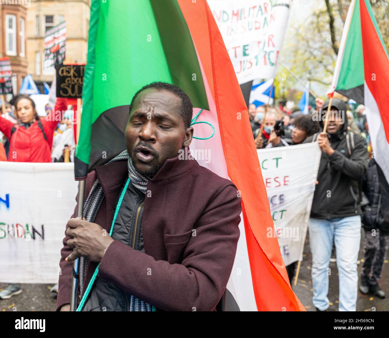 Glasgow Demonstration COP26 Global Action for Climate Justice Stockfoto