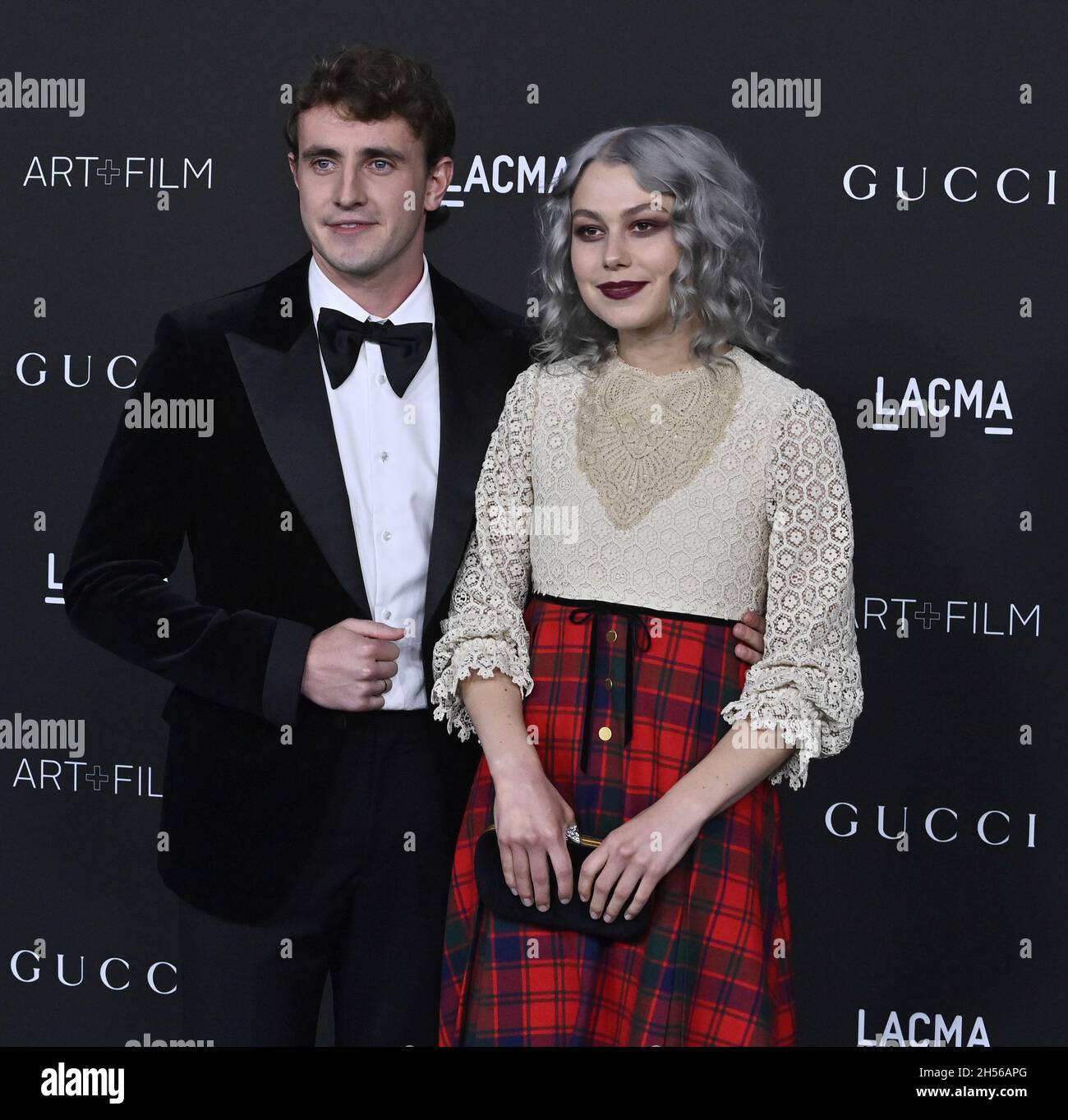 Paul Mescal (L) und Phoebe Bridgers nehmen am Samstag, den 6. November 2021, an der 10. Jährlichen Gala der LACMA im Los Angeles County Museum of Art in Los Angeles Teil. Foto von Jim Ruymen/UPI Stockfoto