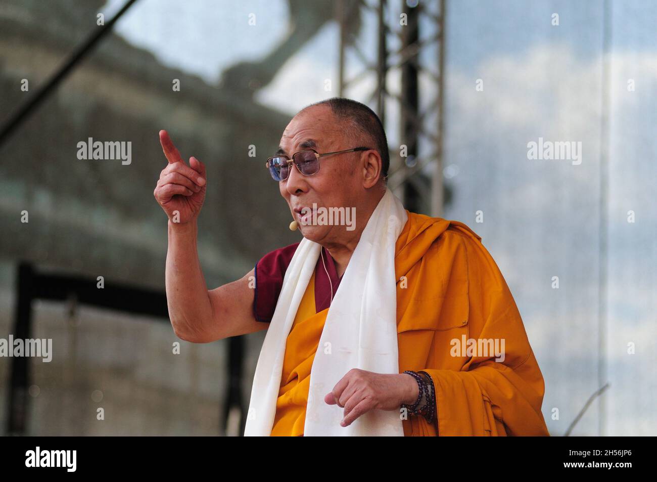 Wien, Österreich. 26. April 2012. Der Dalai Lama in Wien bei der Europäischen Solidaritätskundgebung für Tibet Stockfoto