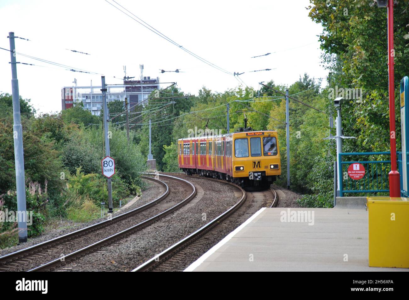 Die Tyne Metro, Newcastle upon Tyne Stockfoto