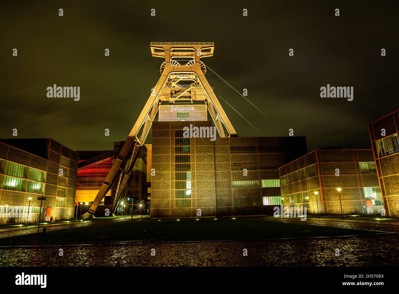 Zeche Zollverein Architektur und Industriedenkmal im Ruhrgebiet Stockfoto