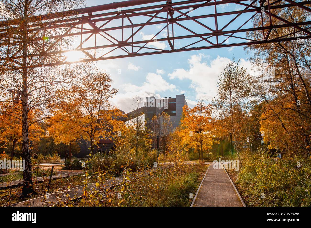 Zeche Zollverein Architektur und Industriedenkmal im Ruhrgebiet Stockfoto