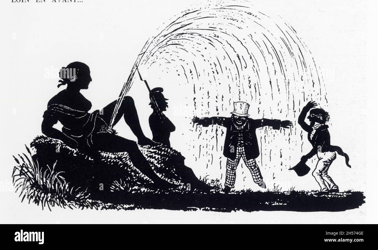 Anonyme. Lola Montez en Bavière. Karikatur.1847. Stockfoto
