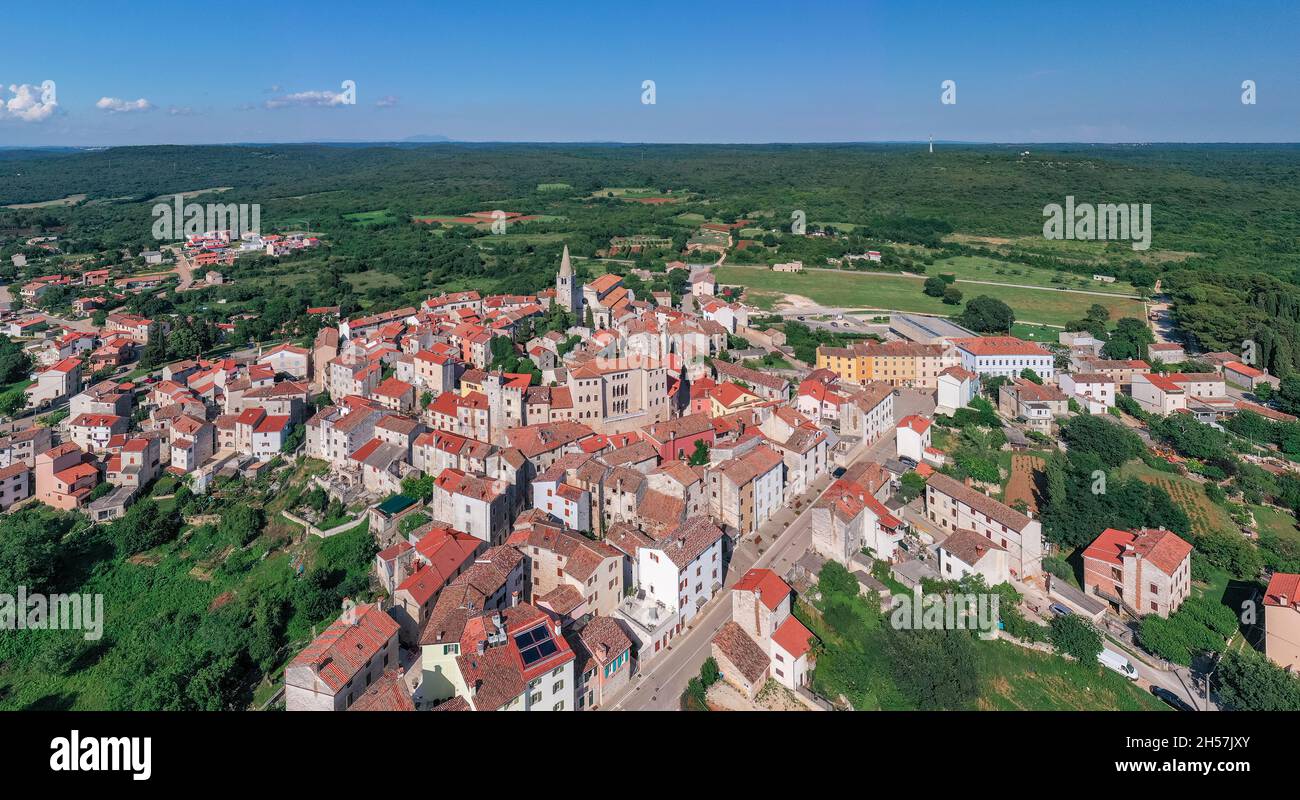 Bale Town in Kroatien. Bale ist eine Siedlung und Gemeinde in der