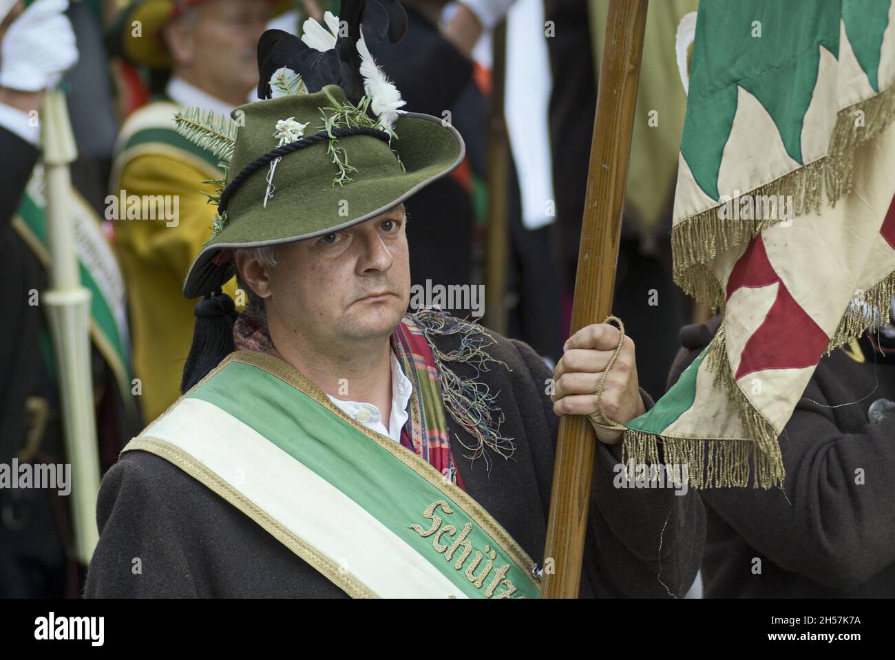 Wien, Österreich. 16. Juli 2011. Beerdigung von Otto Habsburg. Die Trauerleitung am Stephansplatz Stockfoto