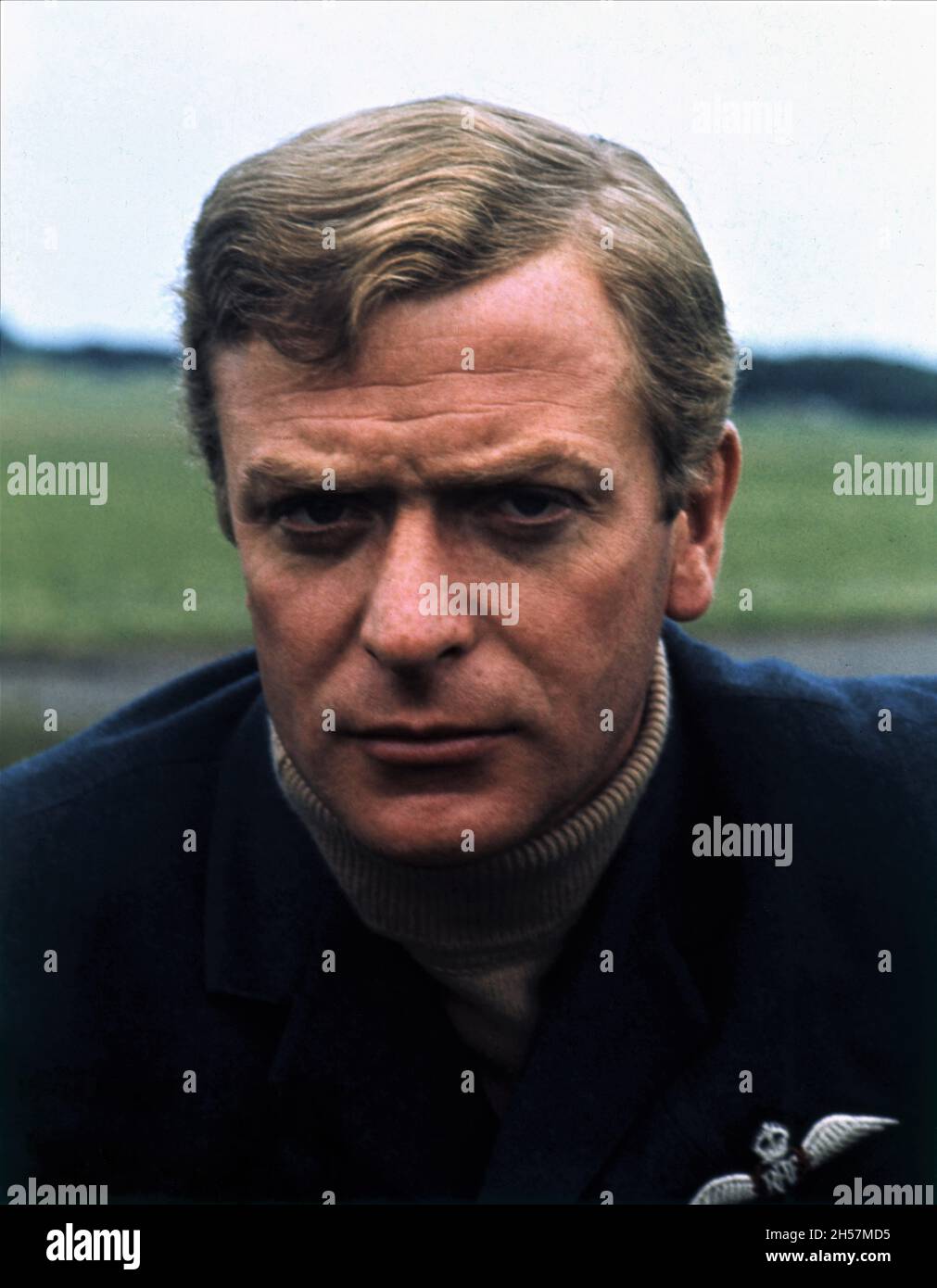 MICHAEL CAINE Portrait als Squadron Leader Canfield in BATTLE OF BRITAIN 1969 Regisseur GUY HAMILTON produziert Harry Saltzman und Benjamin Fisz Spitfire Productions / United Artists Stockfoto