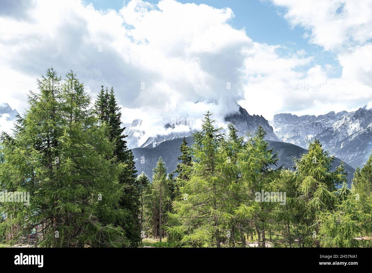 Bergpanorama in Italien Alpen dolomiten Stockfoto