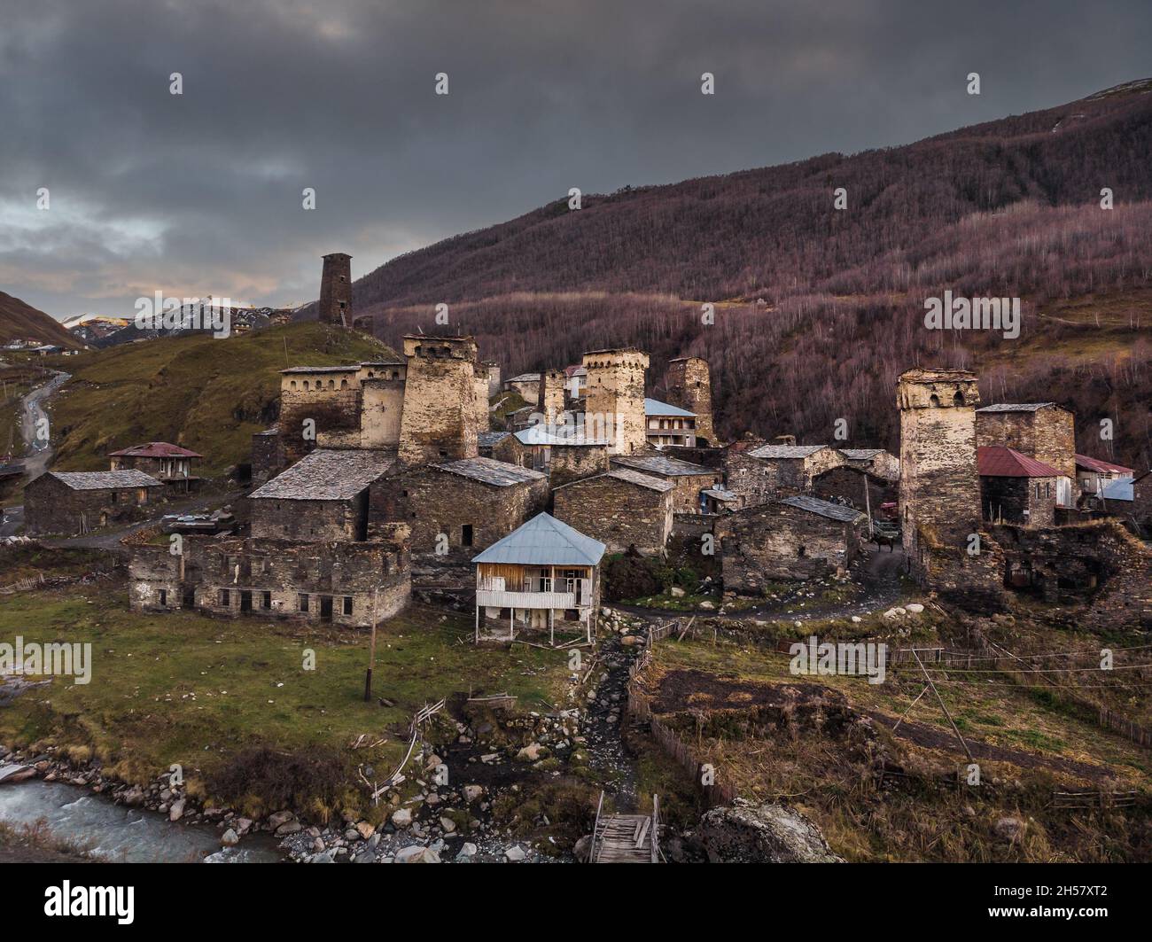 Georgia Drohnen Ansichten Stockfoto