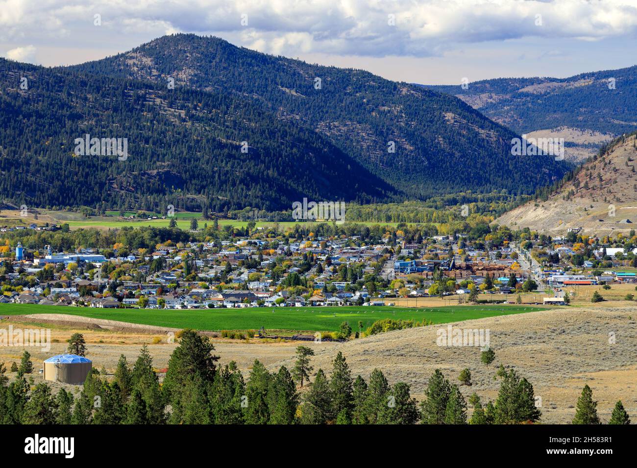 Merritt ist eine Stadt im Nicola Valley im südzentralen Inneren von British Columbia, Kanada. Stockfoto