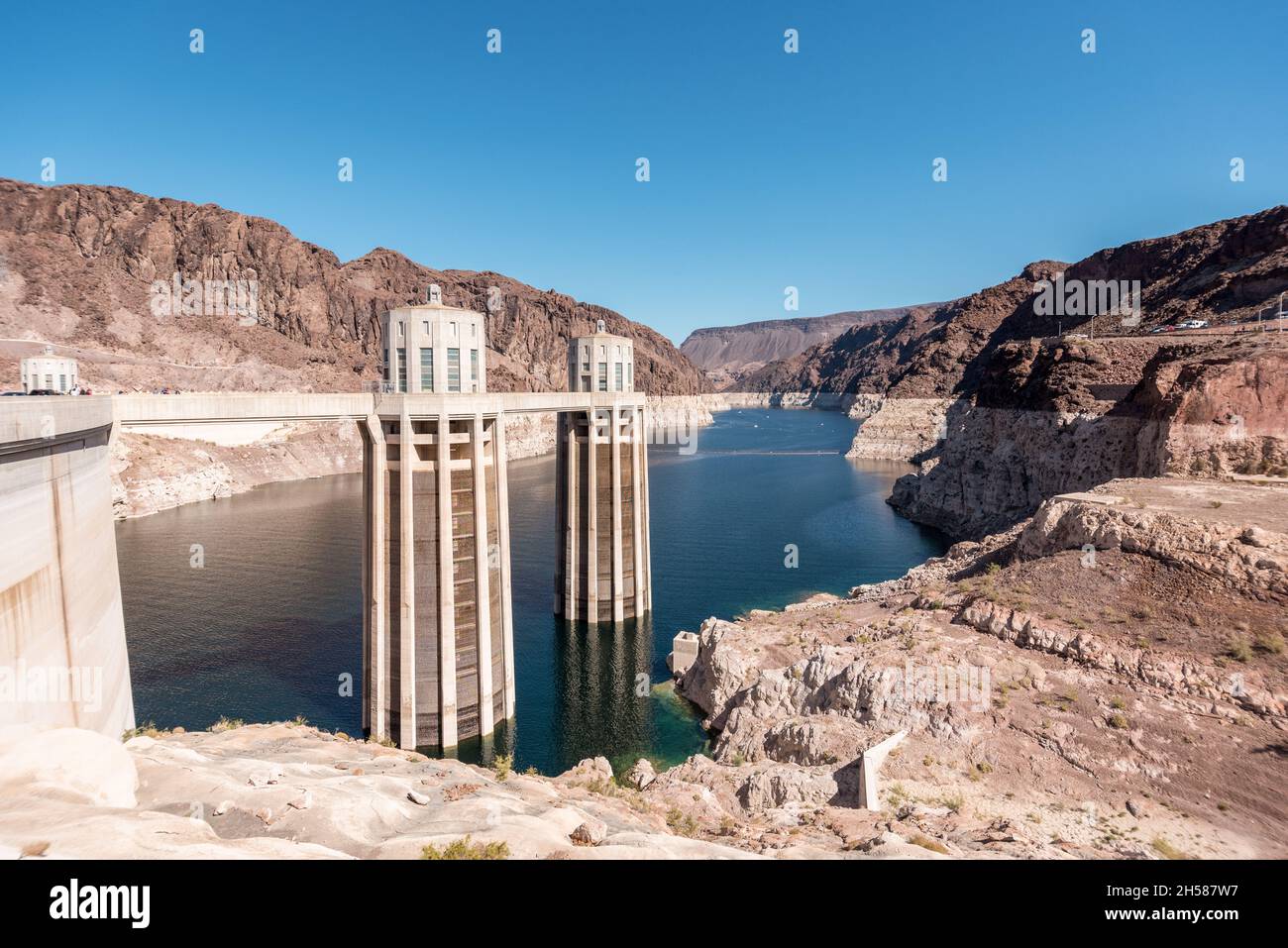 Der große Hoover-Staudamm im Südwesten der USA Stockfoto