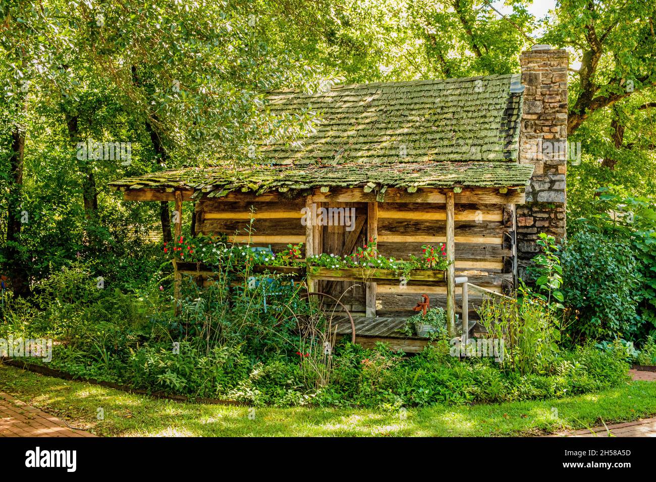 Big Holly Cabin, Mauldin House, East Water Street, Clarkesville, Georgia Stockfoto