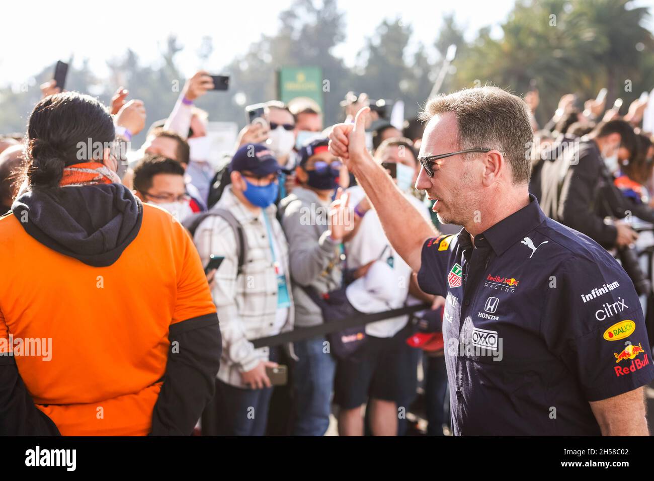 Mexiko-Stadt, Mexiko. November 2021. Christian Horner (GBR, Red Bull Racing), F1 Grand Prix von Mexiko beim Autodromo Hermanos Rodriguez am 6. November 2021 in Mexiko-Stadt, Mexiko. (Foto von HOCH ZWEI) Quelle: dpa/Alamy Live News Stockfoto