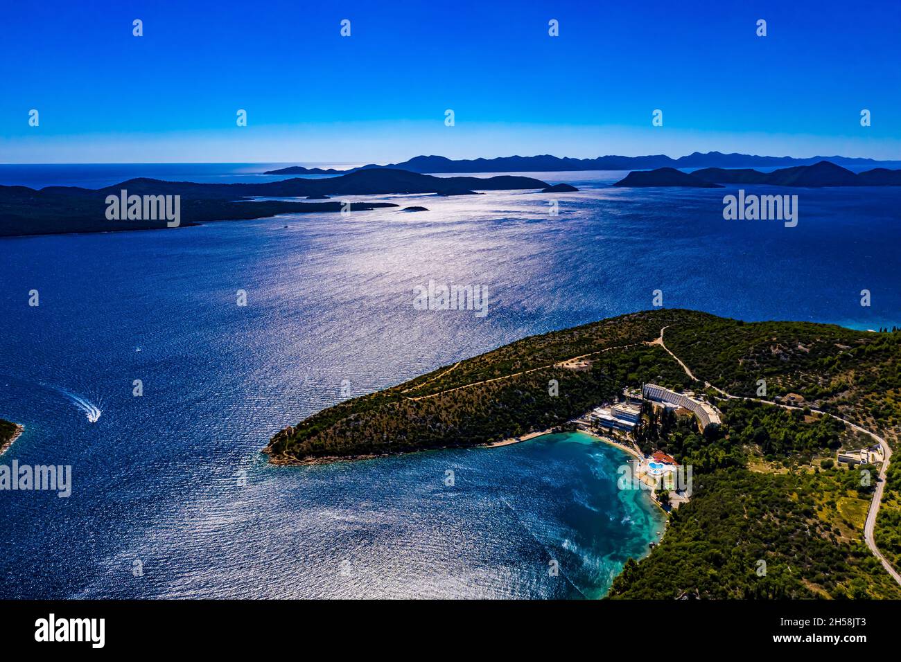 Kroatien - Landschaften aus der Luft Stockfoto
