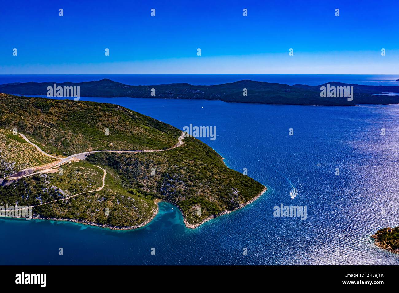 Kroatien - Landschaften aus der Luft Stockfoto