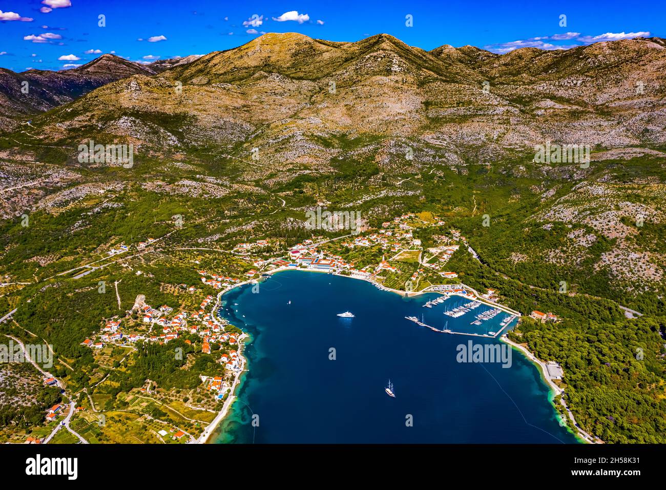 Kroatien - Landschaften aus der Luft Stockfoto