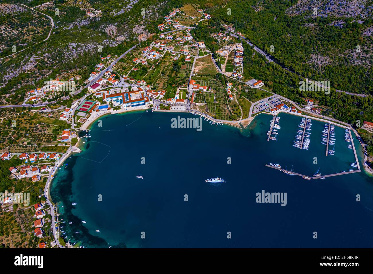 Kroatien - Landschaften aus der Luft Stockfoto